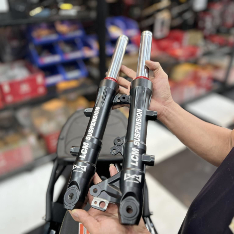 Phuộc trước LCM ty bạc cho Honda Winner X