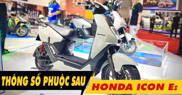 Thông số phuộc sau xe điện Honda ICON e: cao bao nhiêu?