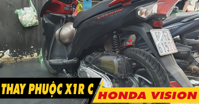 Tư vấn lên phuộc X1R C cho Vision có tốt không?