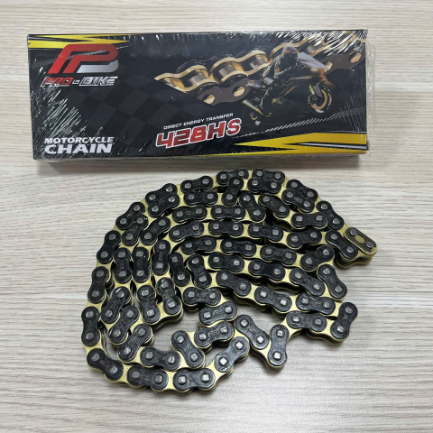 Bộ nhông sên dĩa Pro-Bike tán đúc vàng đen cho Winner (44T) 428HS