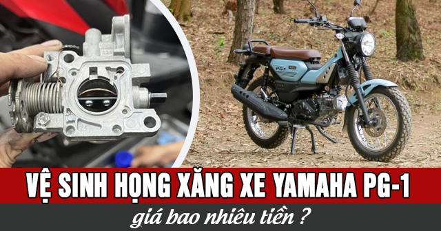 Vệ sinh họng xăng xe Yamaha PG-1 giá bao nhiêu?