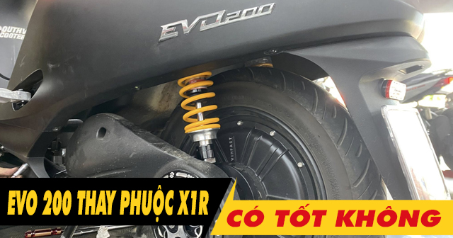 Xe điện Evo 200 thay phuộc sau X1R Daytona có tốt không?