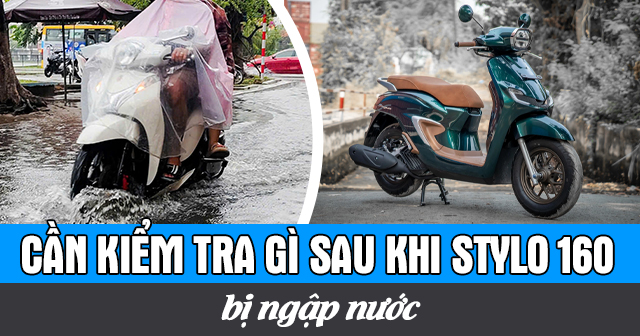 Cần kiểm tra những gì sau khi xe Stylo 160 bị ngập nước?