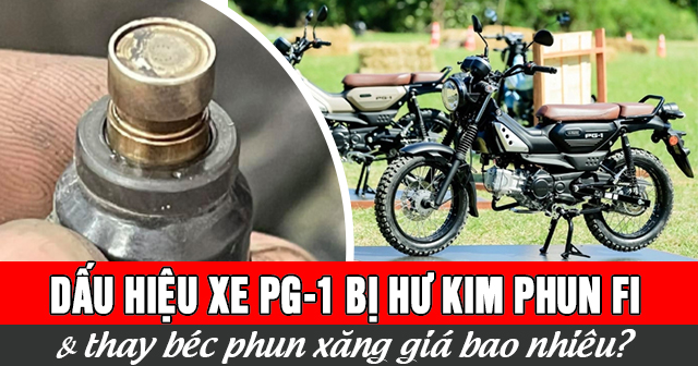 Dấu hiệu xe PG-1 bị hư kim phun Fi và thay béc phun xăng giá bao nhiêu?