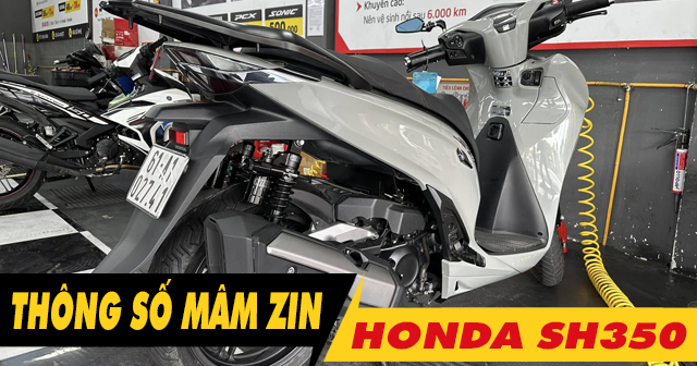 Thông số mâm zin SH350i là bao nhiêu inch?