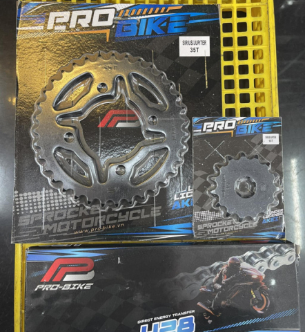 Bộ nhông sên dĩa Pro-Bike cho Sirius 15T - 36T- Sên 428 