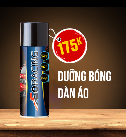 Chai dưỡng bóng dàn áo GoRacing