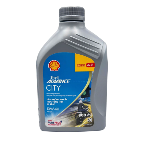 Nhớt Shell Advance City 10W40 0,8L