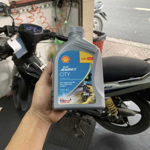 Nhớt Shell Advance City 10W40 0,8L