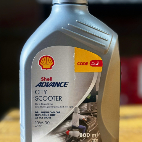 Nhớt Shell Advance City Scooter 10W30 0,8L