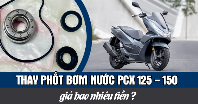 Thay phốt bơm nước PCX 125-150 bao nhiêu tiền?