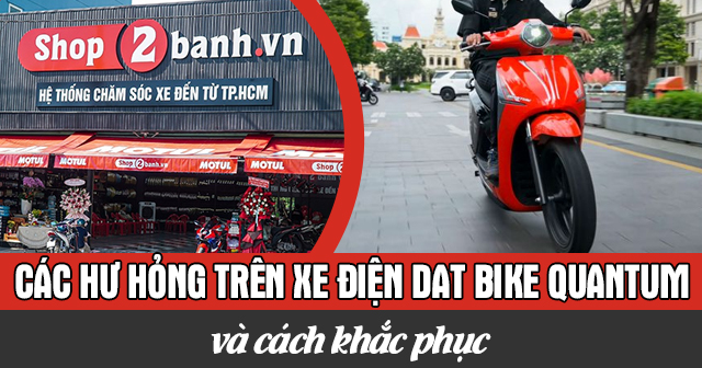 Các hư hỏng thường gặp trên xe Dat bike Quantum và cách khắc phục