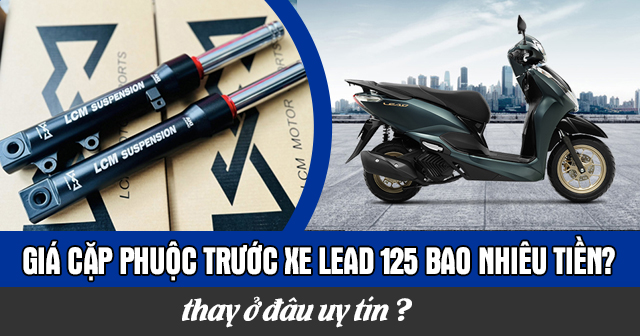 Giá cặp phuộc trước xe Lead 125 bao nhiêu tiền? Thay ở đâu uy tín?