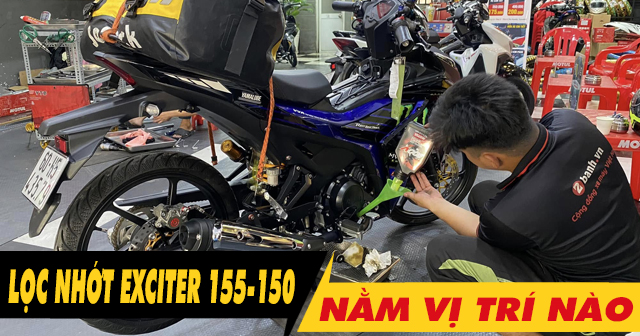 Lọc nhớt Yamaha Exciter 155-150 nằm ở đâu? Thay giá bao nhiêu?