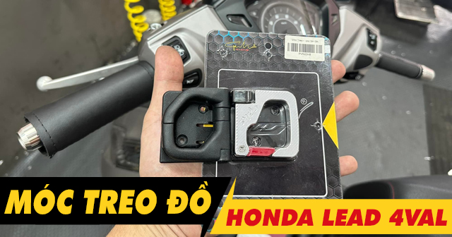 Móc treo đồ cho xe Lead 4val loại nào tiện ích hơn zin?