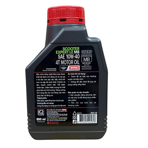 Nhớt Motul Scooter Expert LE 10W40 0.8L