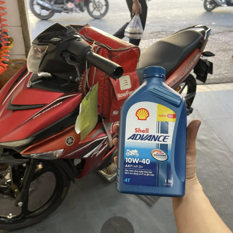 Nhớt Shell Advance 4T AX7 10W40 Synthetic Based 1L