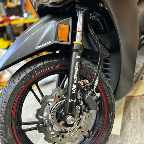 Phuộc trước LCM ty bạc cho Honda SH350i
