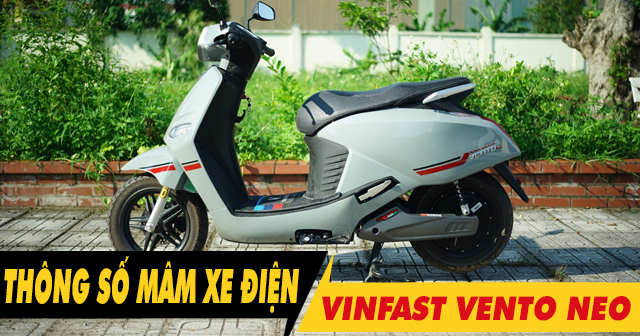 Thông số mâm xe điện Vento Neo là bao nhiêu inch?