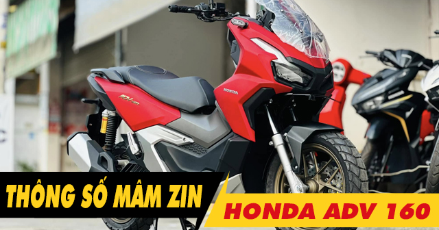 Thông số mâm zin ADV 160 là bao nhiêu inch?