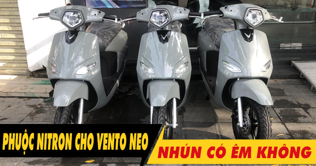 Tư vấn lên phuộc Nitron cho Vento Neo chở nặng nhún có êm không?