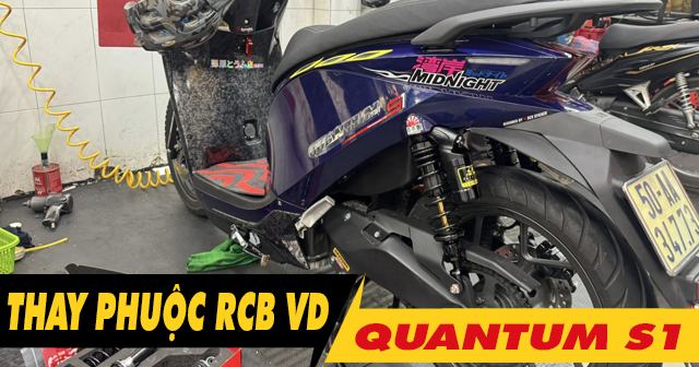 Xe điện Quantum S1 thay phuộc RCB VD có được không?