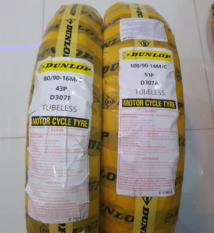 Lốp Dunlop D307 (80/90-16 - 100/90-14)