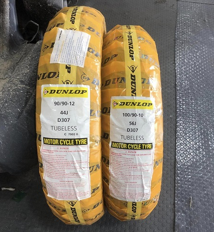 Lốp Dunlop D307 (90/90-12 - 100/90-10)