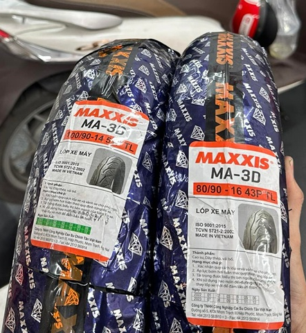 Lốp Maxxis 3D gai kim cương (80/90-16 - 100/90-14)