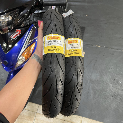 Lốp Pirelli Diablo Rosso Sport (70/90-17 - 80/90-17)