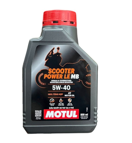 Nhớt Motul Scooter Power LE 5W40 0.8L