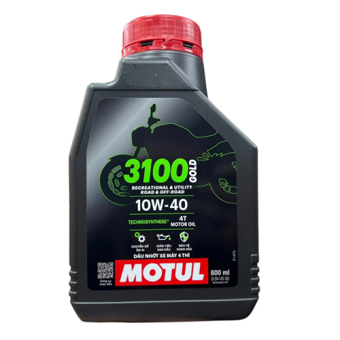 Nhớt Motul 3100 Gold 4T 10W40 0,8L