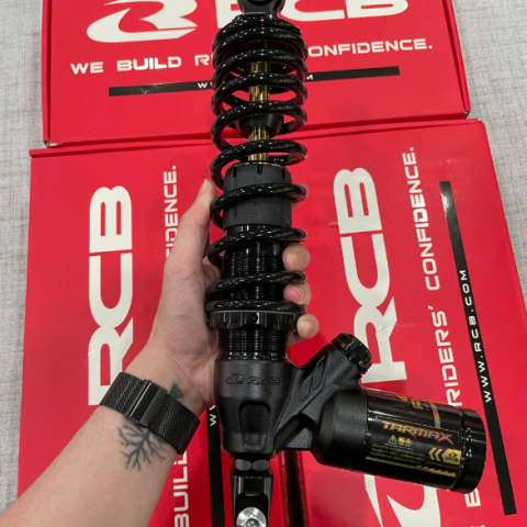 Phuộc RCB Tarmax đen ty vàng cho Vario 160, Click 160 chính hãng