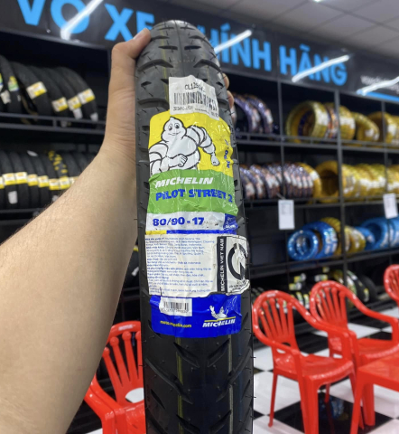 Vỏ Michelin Pilot Street 2 size 80/90-17 