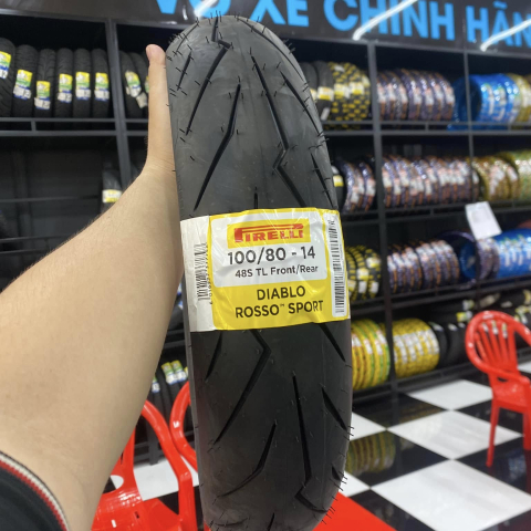 Vỏ Pirelli 100/80-14 Diablo Rosso Sport