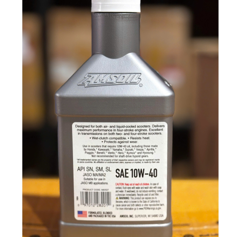 Nhớt Amsoil 10W40 Scooter 4 Stroke 946ml
