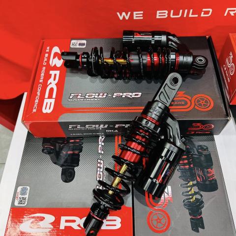 Phuộc RCB Flow Pro ty vàng cho Vario, Click bản kỷ niệm 30 năm chính hãng