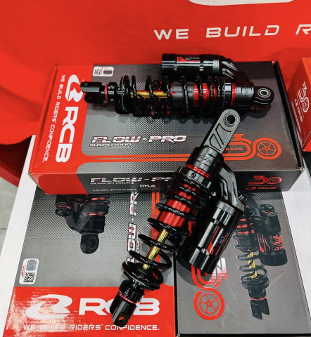 Phuộc RCB Flow Pro ty vàng cho Vario, Click bản kỷ niệm 30 năm chính hãng