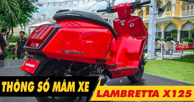 Thông số mâm xe Lambretta X125 là bao nhiêu inch?