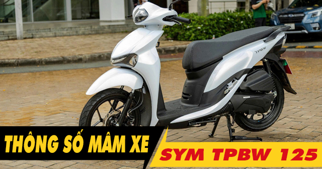 Thông số mâm xe SYM TPBW là bao nhiêu inch?