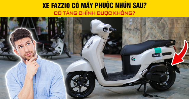 Xe Fazzio có mấy phuộc nhún sau? Có tăng chỉnh được không?