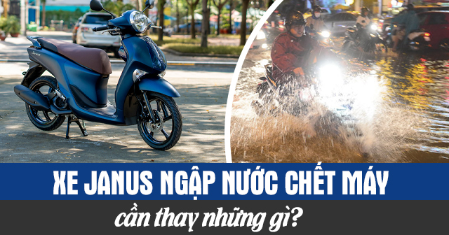 Xe Janus ngập nước chết máy cần thay những gì?