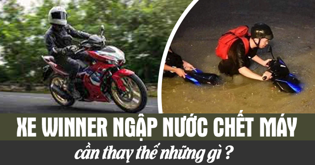 Xe Winner ngập nước chết máy cần thay những gì?