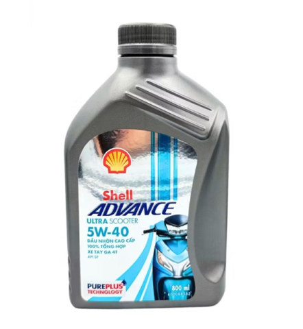 Nhớt Shell Advance Ultra Scooter 5W40 0,8L
