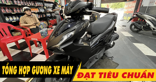 Tổng hợp gương xe máy đạt chuẩn 2026 đang bán tại Shop2banh