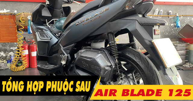 Tổng hợp phuộc sau xe Honda Air Blade 125 nhún êm đẹp mới nhất 2026