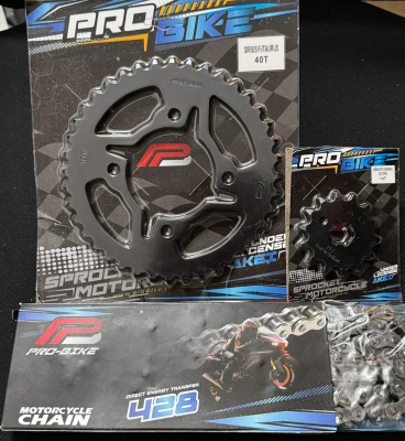 Bộ nhông sên dĩa Pro-Bike cho Sirius Fi 14T - 40T-  Sên 428