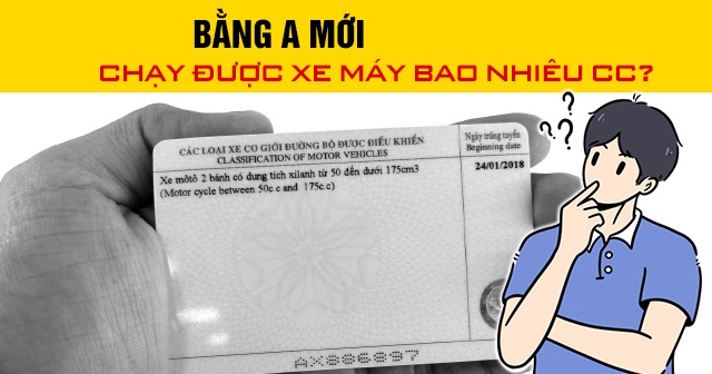 Năm 2026, bằng lái hạng A chạy được xe máy nào?