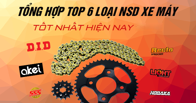 Tổng hợp top 6 loại nhông sên dĩa xe máy tốt nhất hiện nay