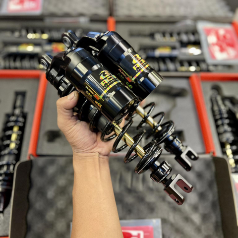 Phuộc RCB Flow S ty vàng cho Vario 160, Click 160 chính hãng